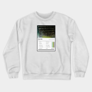 Body War Tracklist Crewneck Sweatshirt